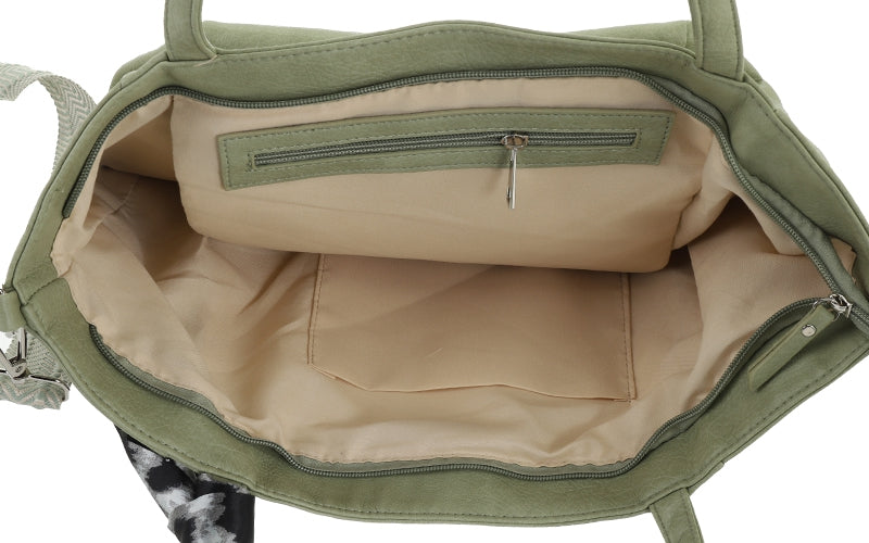 I'm Dutch schoudertas/shopper Macon light green