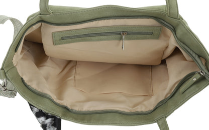 I'm Dutch schoudertas/shopper Macon light green