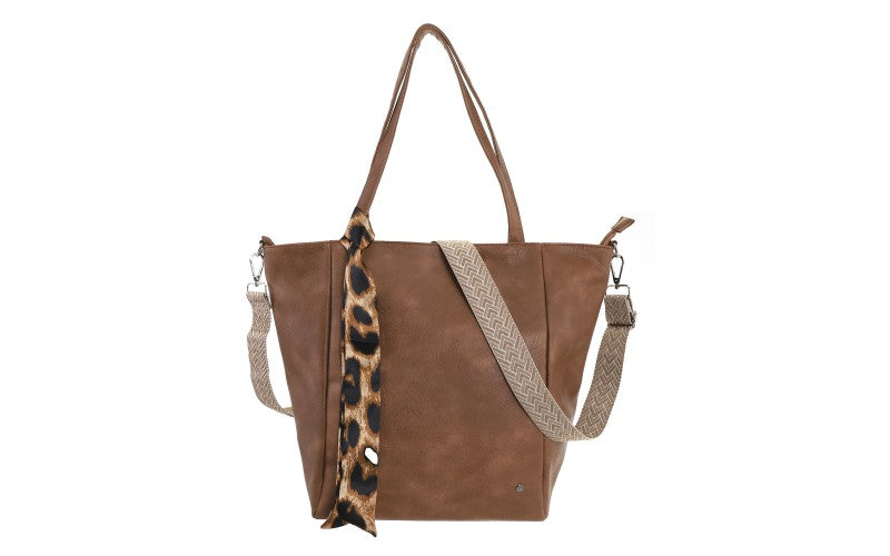 I'm Dutch schoudertas/shopper Macon camel