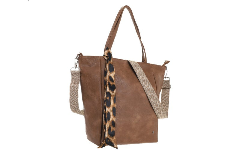 I'm Dutch schoudertas/shopper Macon camel