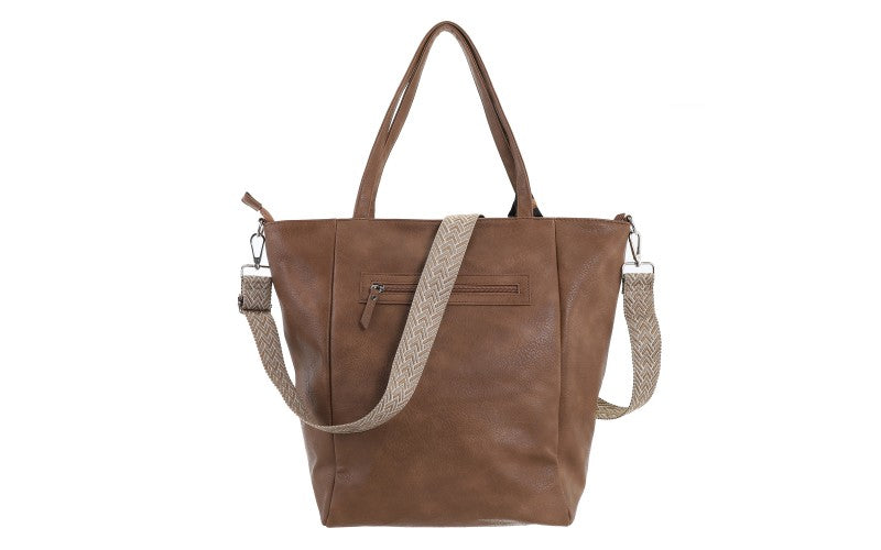 I'm Dutch schoudertas/shopper Macon camel