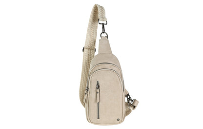 I'm Dutch crossbodytas Mattie taupe