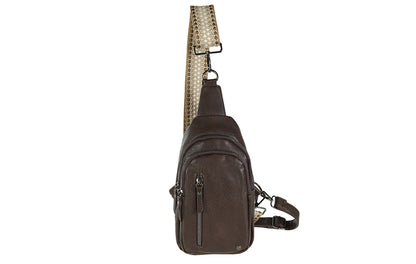 I'm Dutch crossbodytas Mattie browny