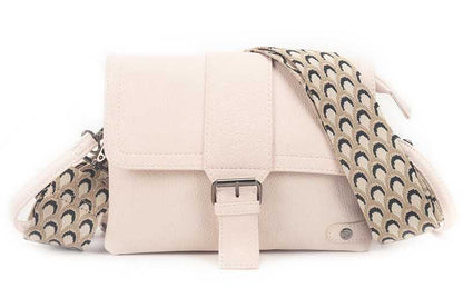 I'm Dutch New Colorado schoudertasje/clutch naturel PU materiaal veganistisch leer handtas